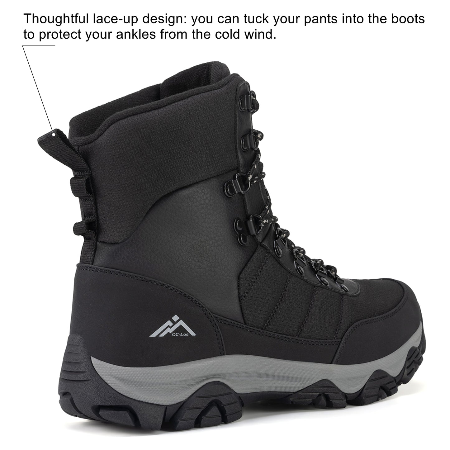 CC-Los Men's Waterproof Winter Snow Boots