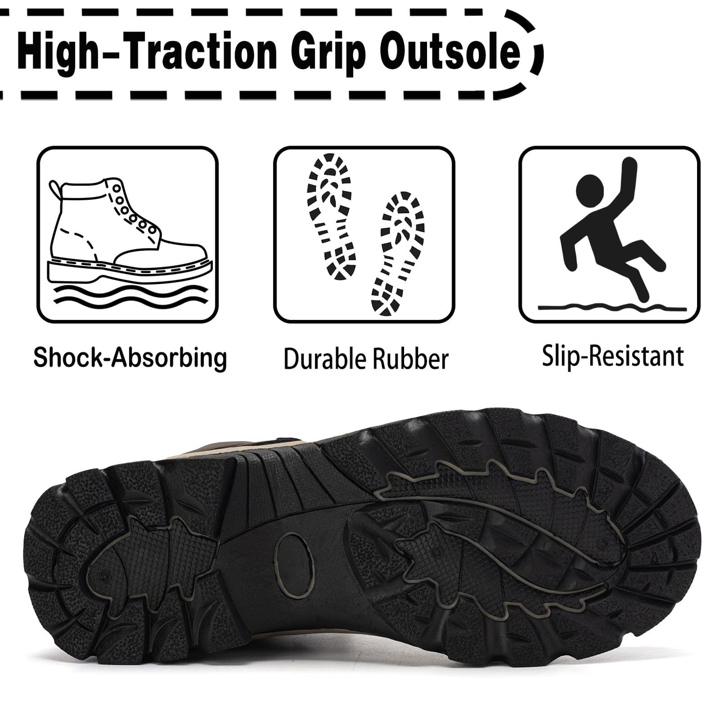 CC-Los Winter Snow Boots for Men Water Resistant