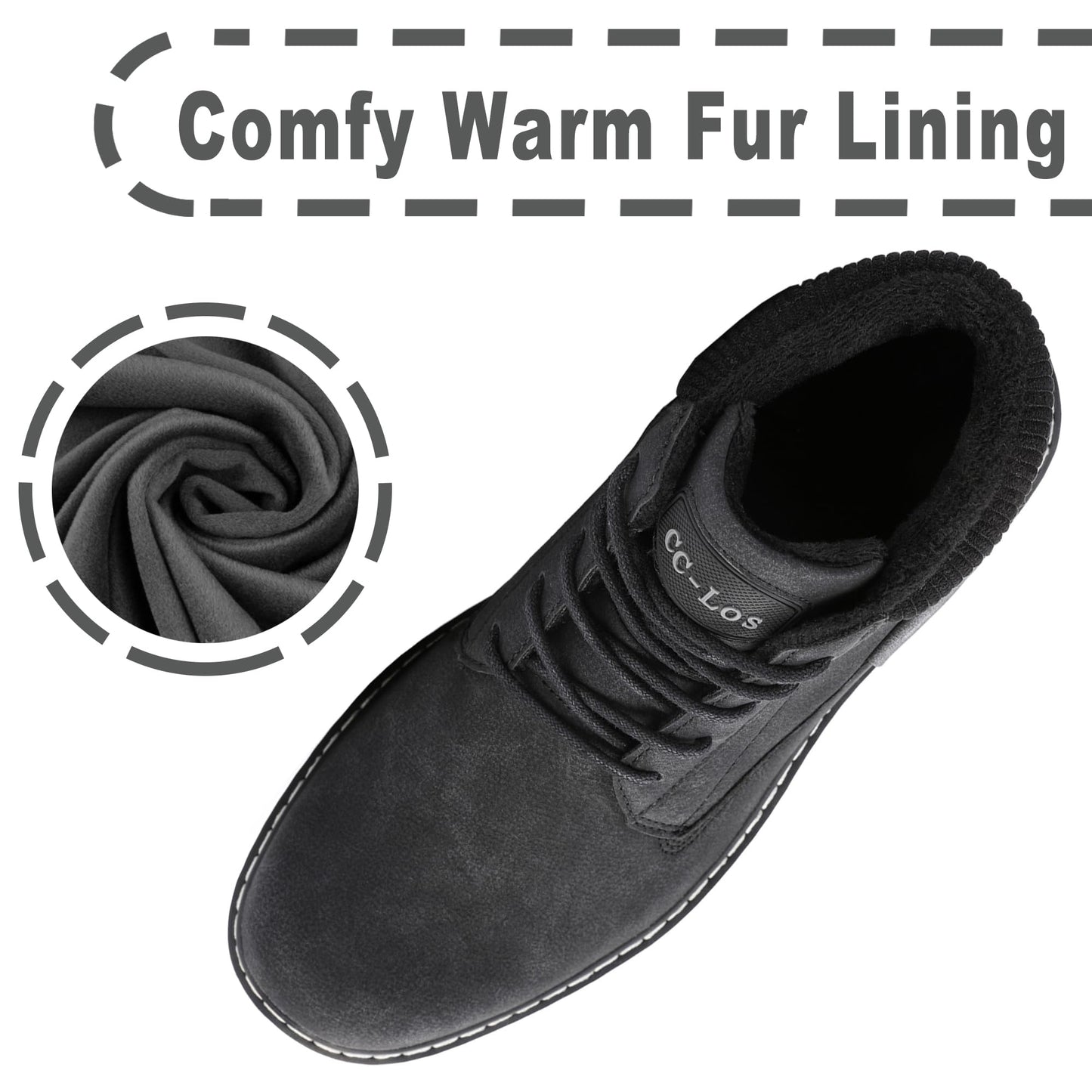 CC-Los Men's Winter Snow Hiking Boots