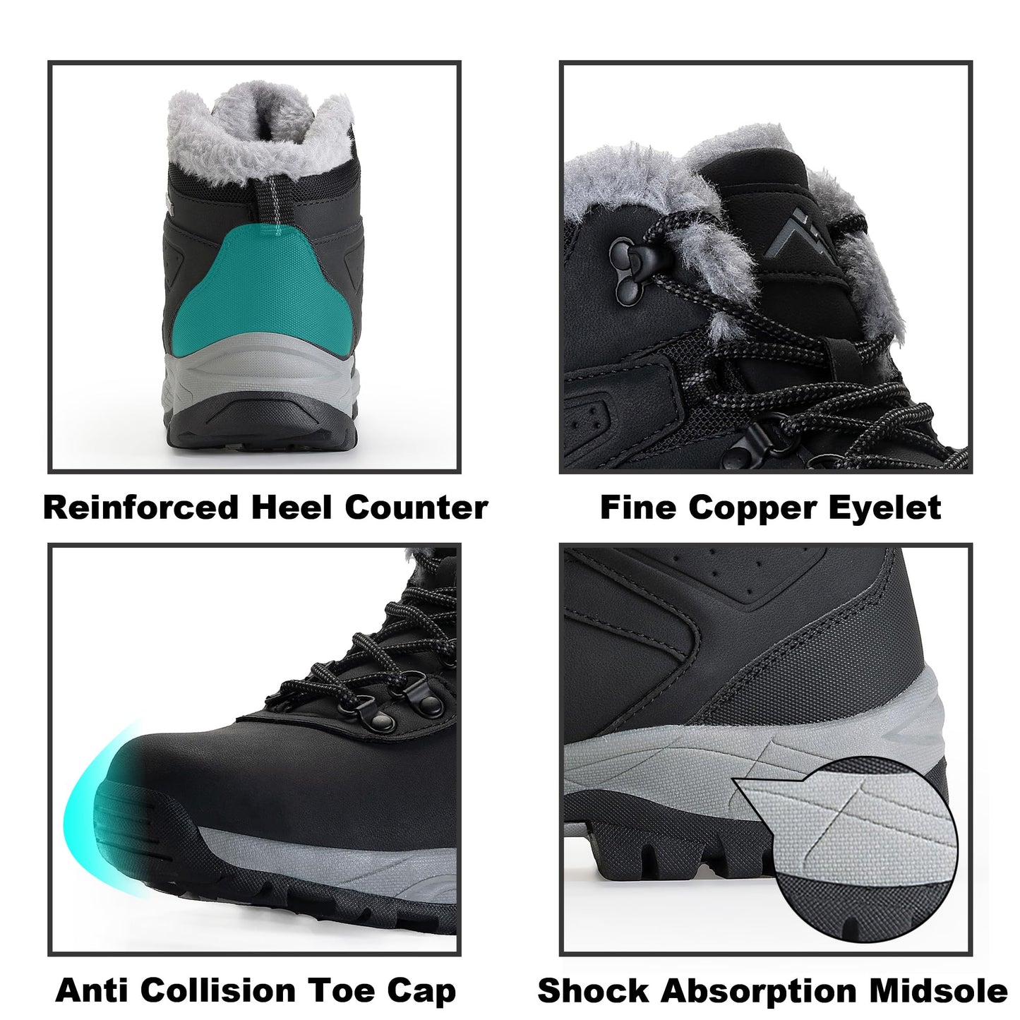 CC-Los Women's Winter Snow Hiking Boots