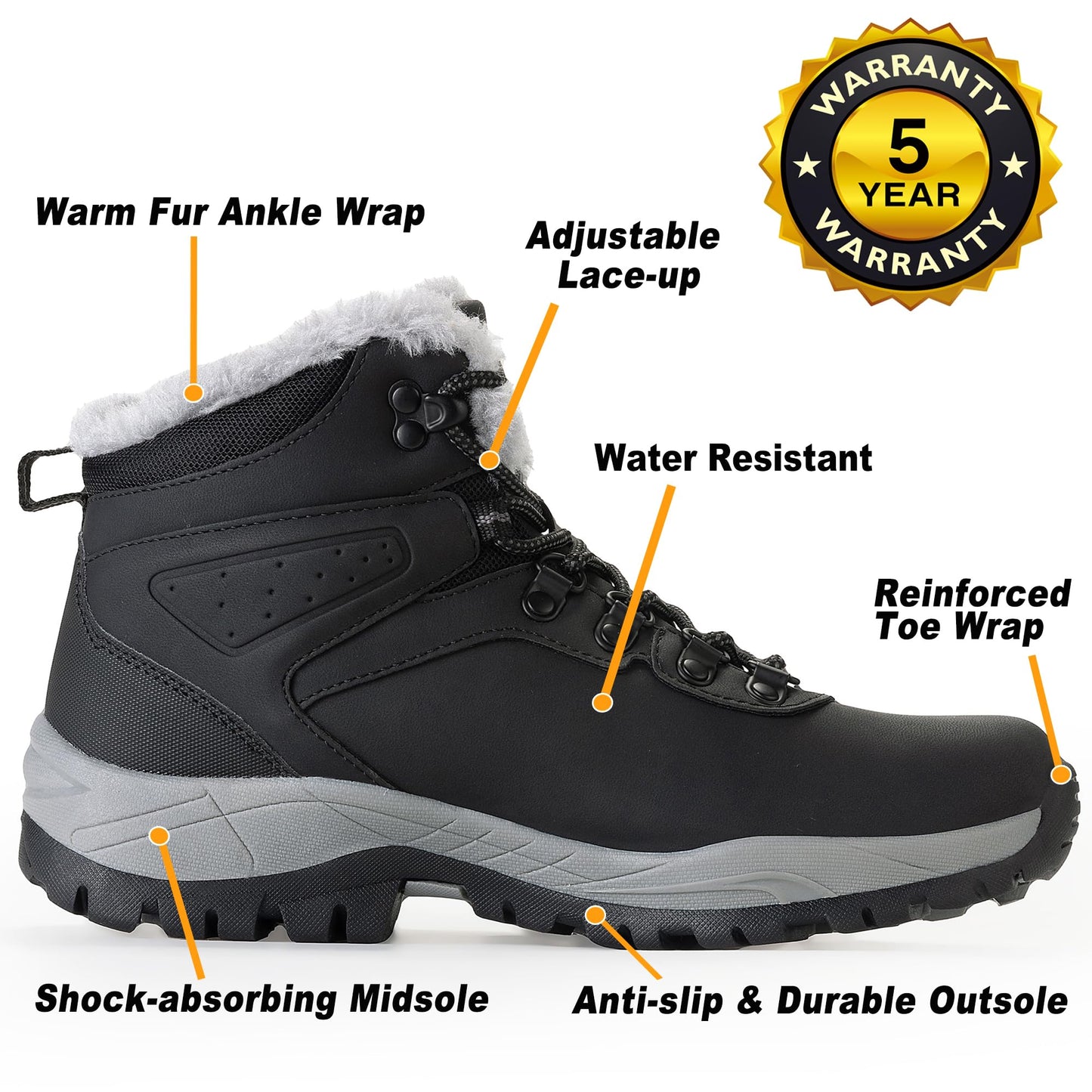 CC-Los Women's Winter Snow Hiking Boots