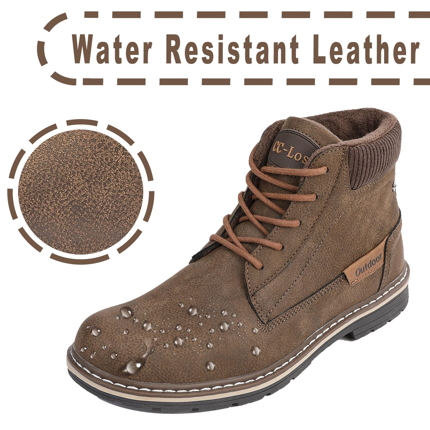 CC-Los Men's Winter Snow Hiking Boots