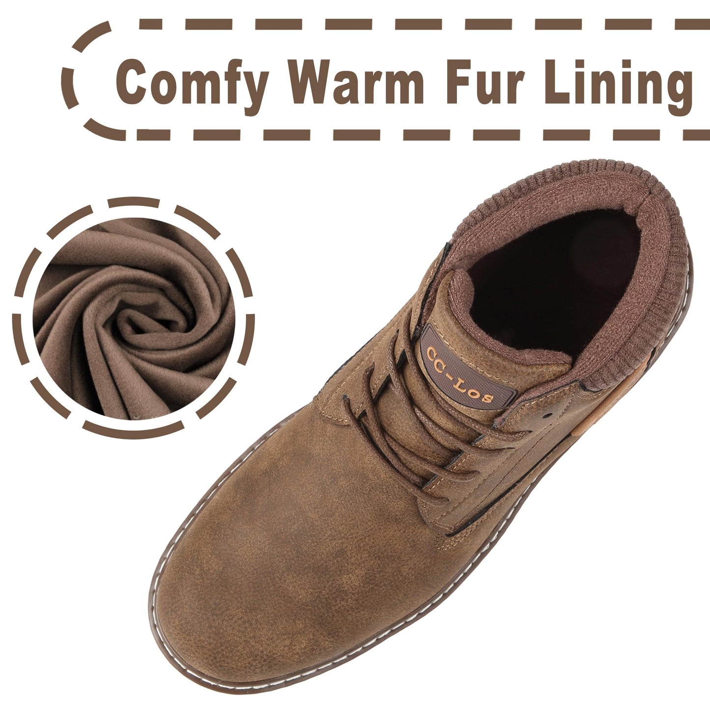 CC-Los Men's Winter Snow Hiking Boots