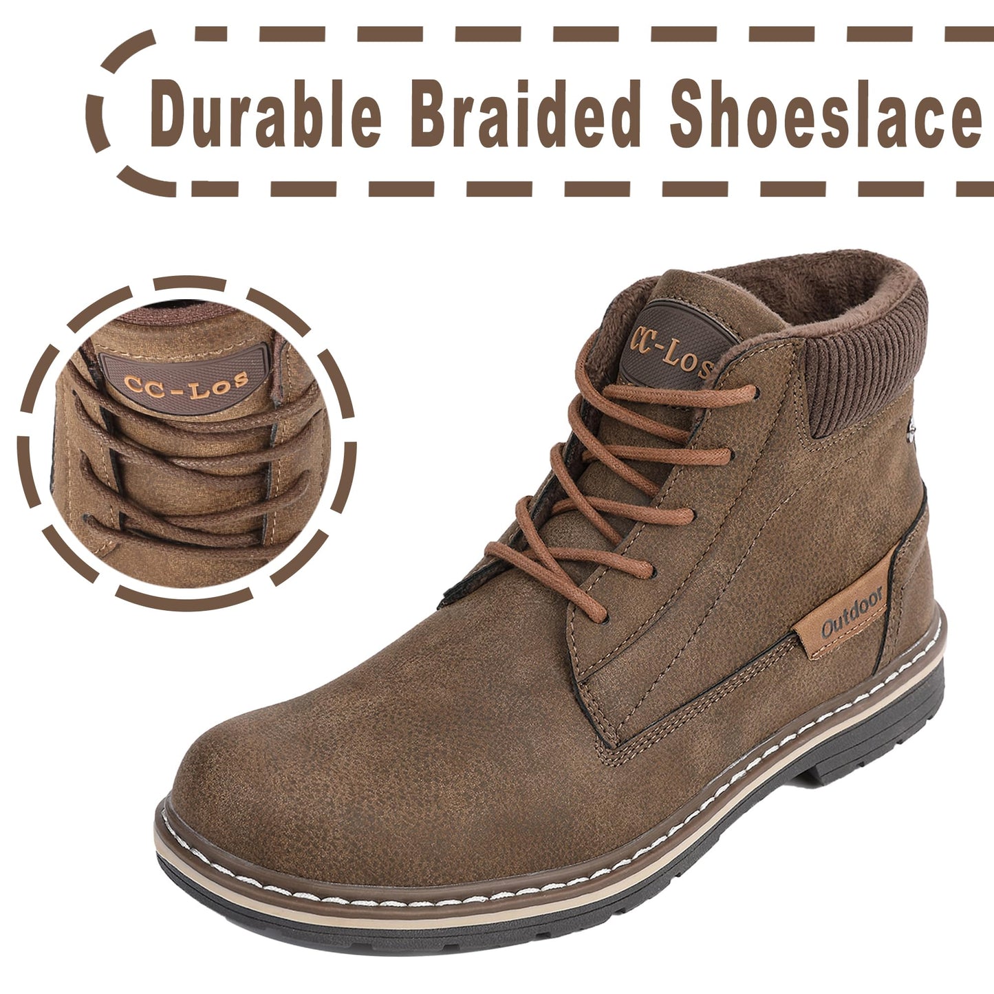 CC-Los Men's Winter Snow Hiking Boots