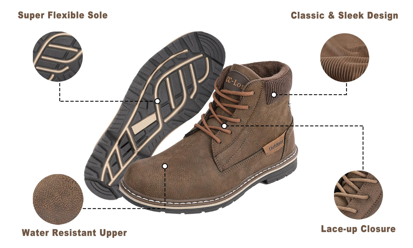 CC-Los Men's Winter Snow Hiking Boots