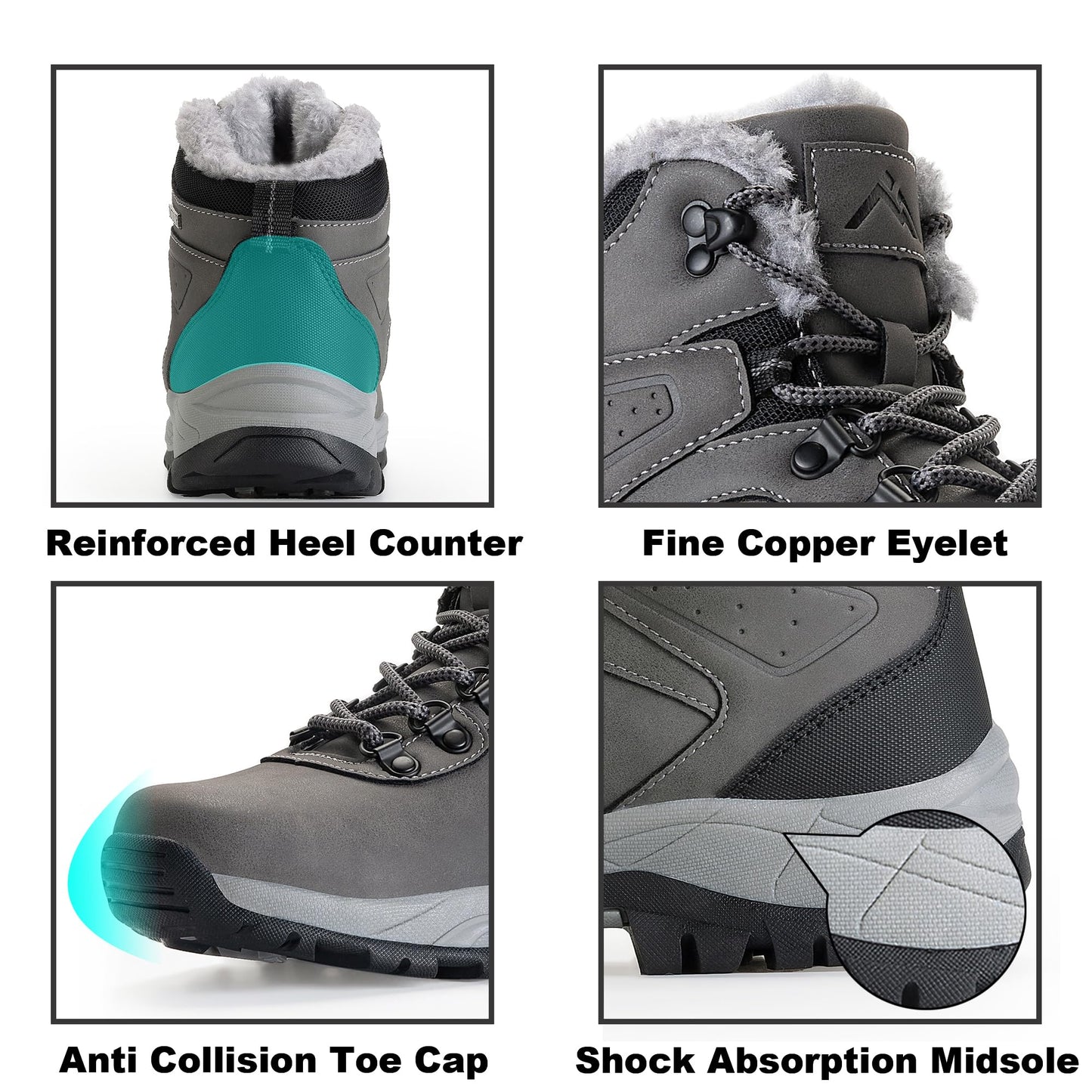 CC-Los Women's Winter Snow Hiking Boots