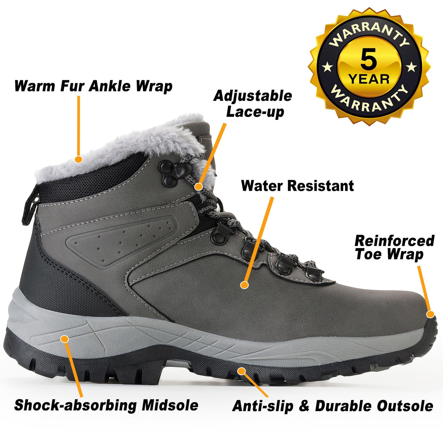 CC-Los Women's Winter Snow Hiking Boots