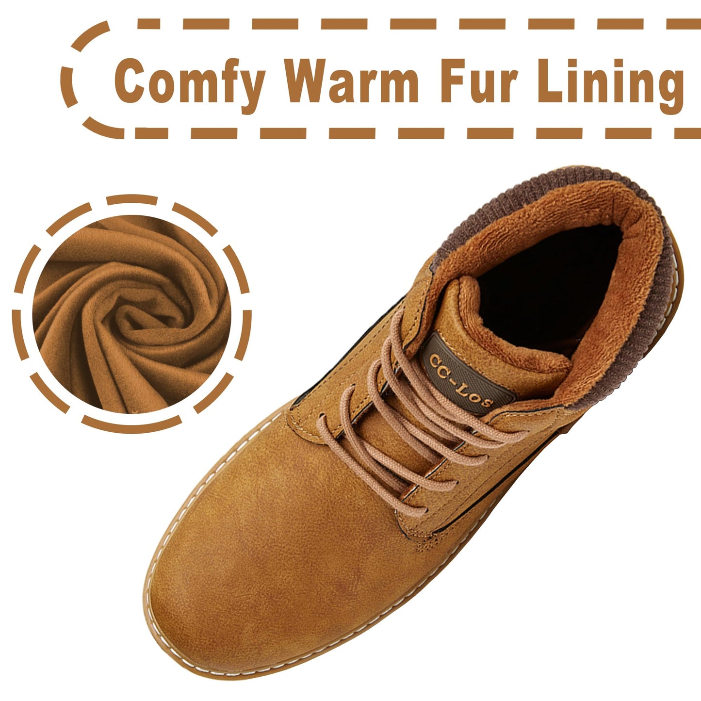 CC-Los Men's Winter Snow Hiking Boots