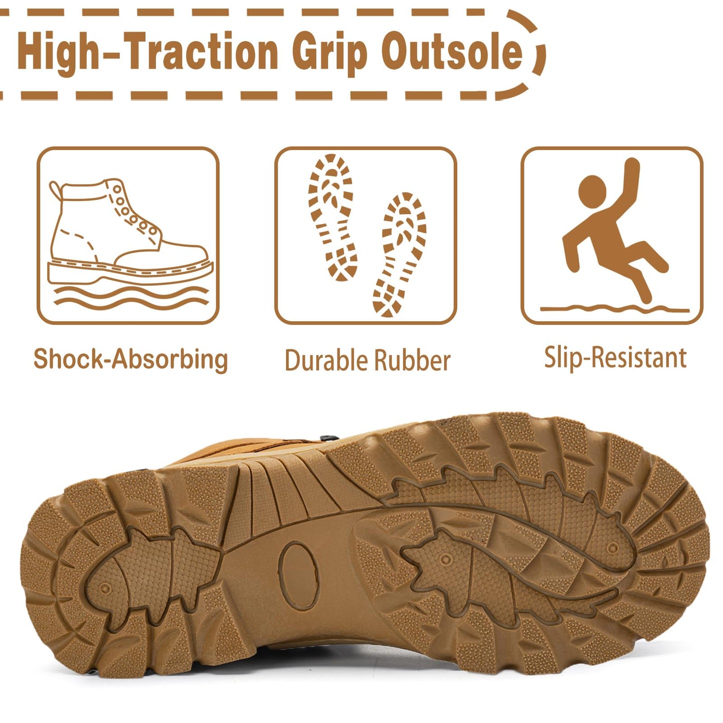 CC-Los Winter Snow Boots for Men Water Resistant