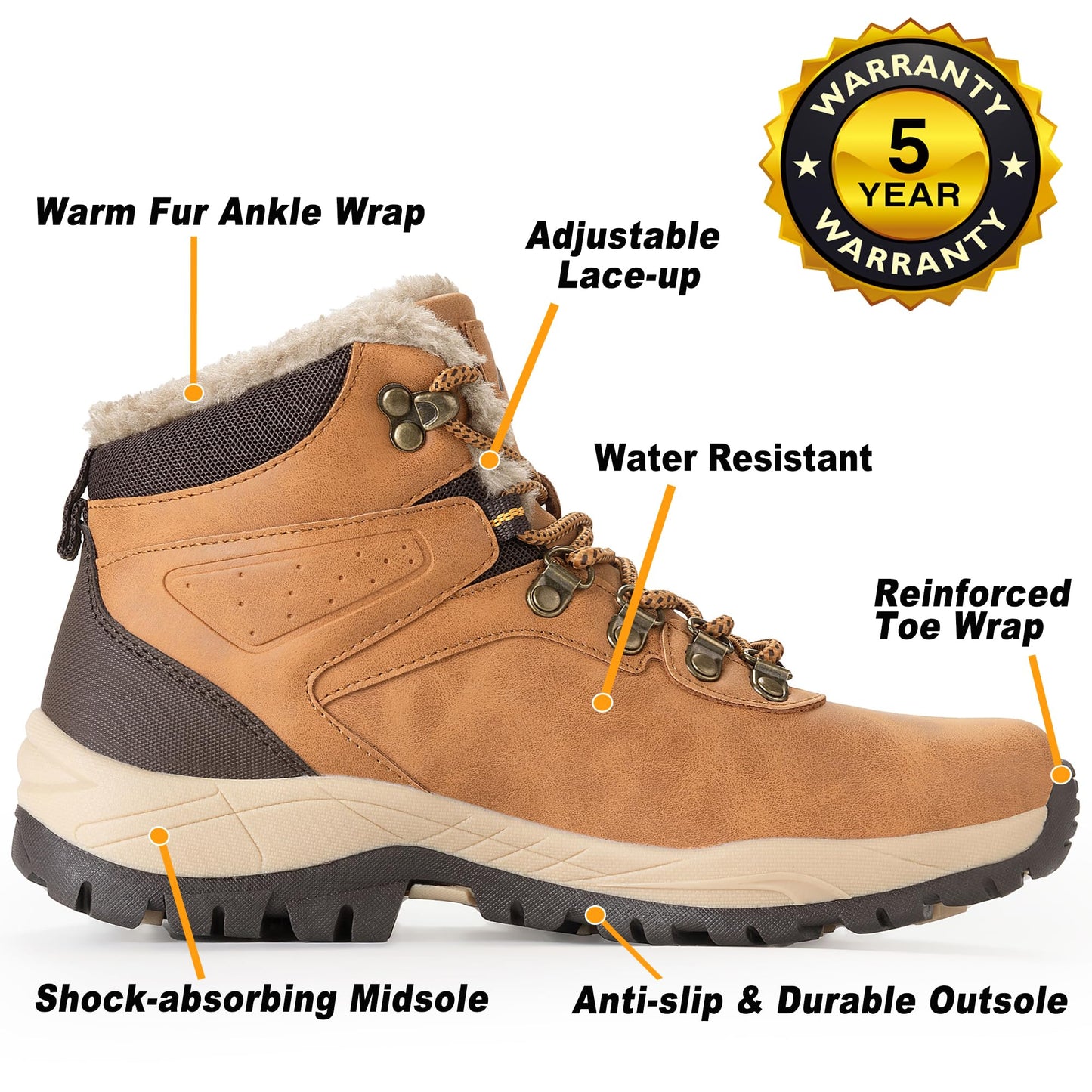 CC-Los Women's Winter Snow Hiking Boots