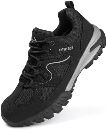 CC-Los Men's Waterproof Lightweight Hiking Shoes Non-Slip Outdoor Walking