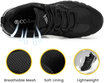CC-Los Men's Waterproof Lightweight Hiking Shoes Non-Slip Outdoor Walking