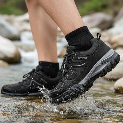 CC-Los Men's Waterproof Lightweight Hiking Shoes Non-Slip Outdoor Walking