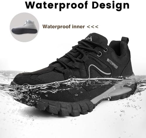 CC-Los Men's Waterproof Lightweight Hiking Shoes Non-Slip Outdoor Walking