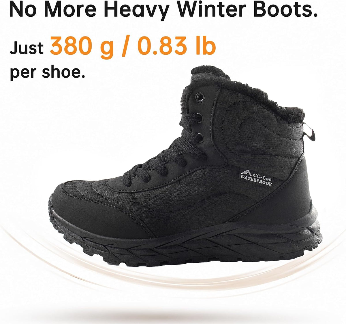 CC-Los Women's Ankle Hiking Winter Snow Boots Faux Fur Lined Warm