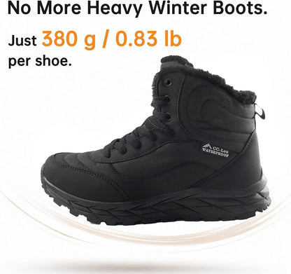 CC-Los Women's Ankle Hiking Winter Snow Boots Faux Fur Lined Warm