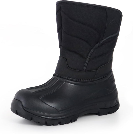 CC-Los Kids Waterproof Winter Snow Boots Hook and Loop Straps
