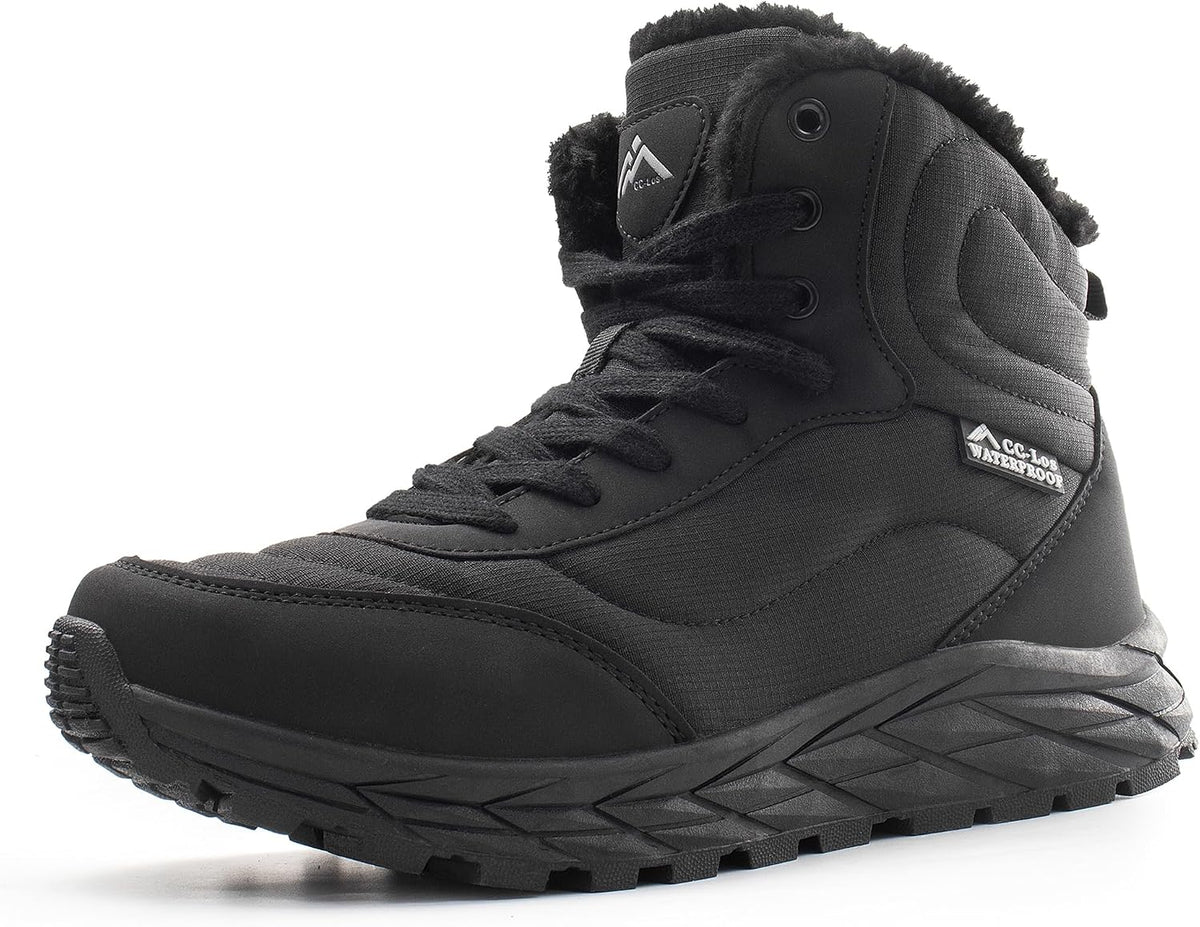 CC-Los Women's Ankle Hiking Winter Snow Boots Faux Fur Lined Warm