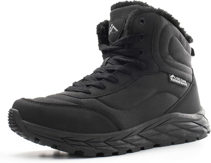 CC-Los Women's Ankle Hiking Winter Snow Boots Faux Fur Lined Warm