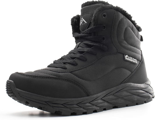 CC-Los Women's Ankle Hiking Winter Snow Boots Faux Fur Lined Warm