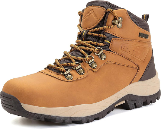 CC-Los Women's Waterproof Hiking Boots - Lightweight Slip Resistant Outdoor Trekking Ankle-High