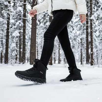 CC-Los Women's Ankle Hiking Winter Snow Boots Faux Fur Lined Warm