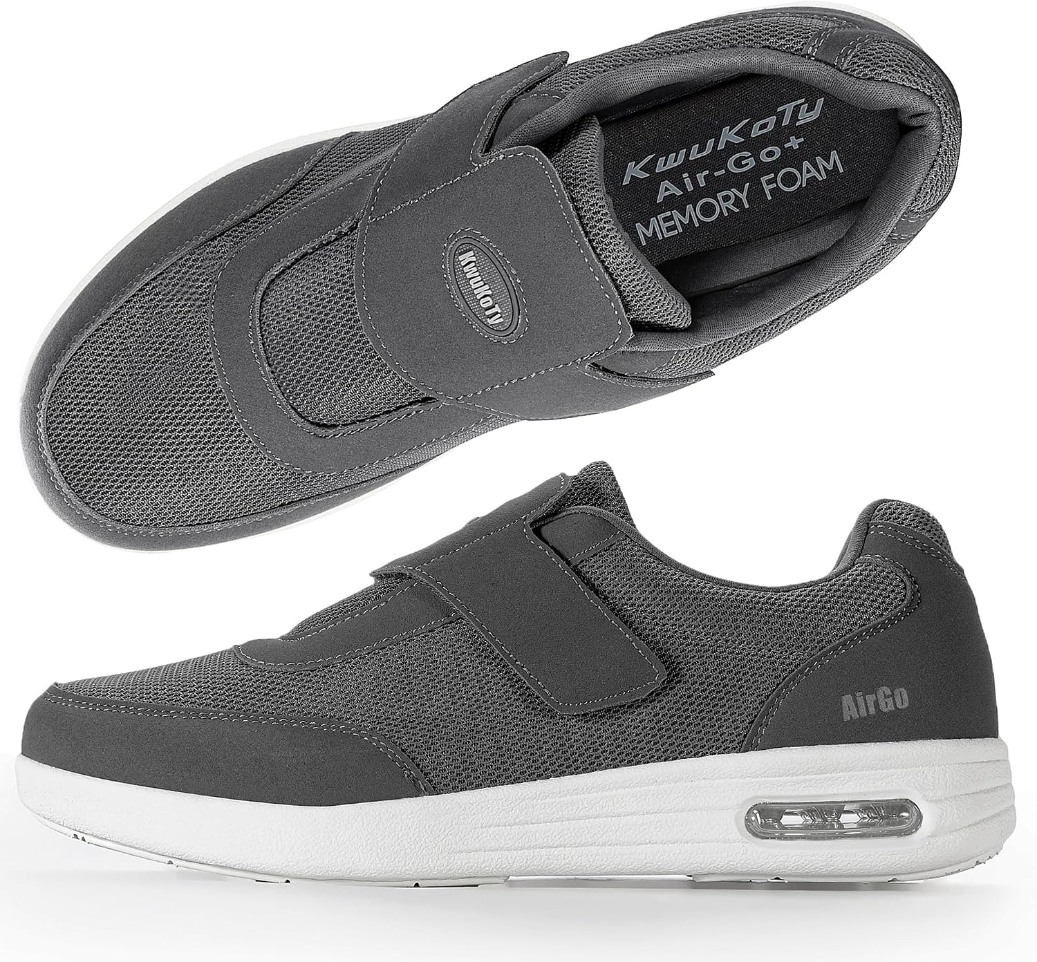 Orthopedic Diabetic Shoes for Men & Women, Hook-and-Loop, Wide Toe Box