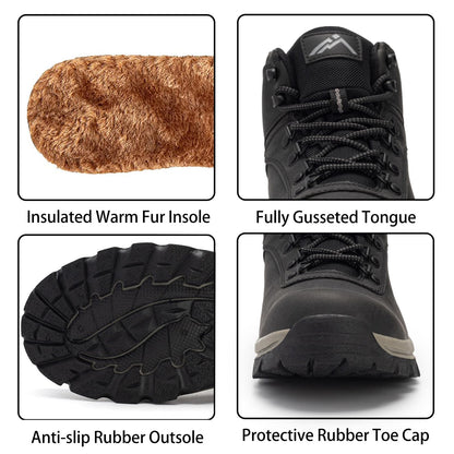 CC-Los Winter Snow Boots for Men Water Resistant