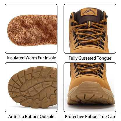 CC-Los Winter Snow Boots for Men Water Resistant